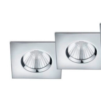 Kwadratowa sufitowa lampa ZAGROS 650610306 LED 5,5W 3000K IP65 chrom