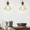 LAMPA wisząca RAMSEY 4649 Rabalux metalowa OPRAWA loftowa klatka ZWIS na kablu czarny