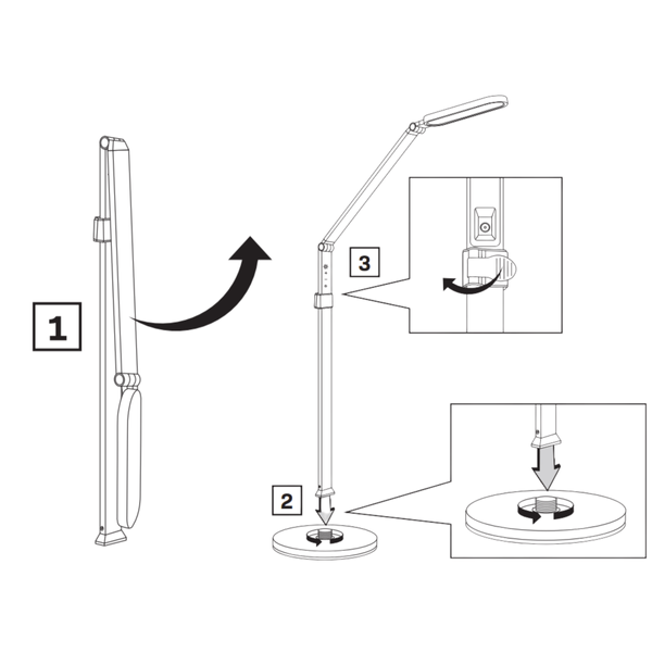 Podłogowa lampa FERRARA 325006 LED 13W 3000-6500K czarny