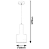 LAMPA wisząca ELLIOT 5601 Rabalux metalowa OPRAWA loftowy ZWIS biały