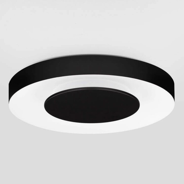 Nasufitowa okrągła lampa COLQUIRI LE44668 LED 25W 2700-4000K kuchenna czarna biała