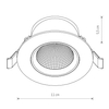 Oczko lampa wpustowa Egina 10551 Nowodvorski LED 10W 3000K punktowa biała