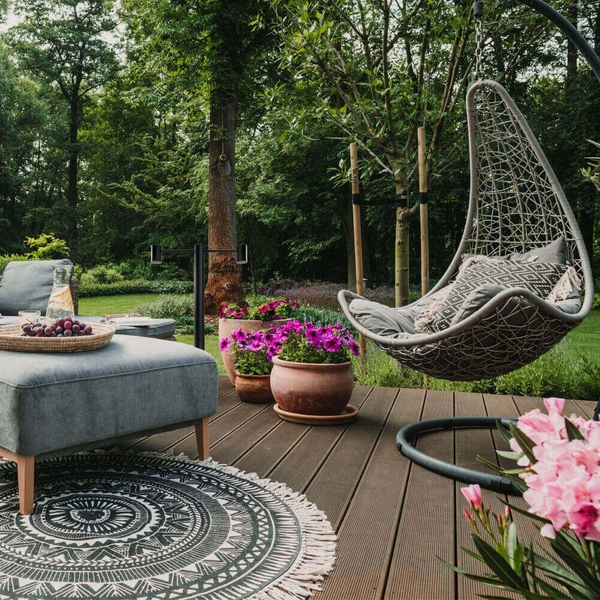 Tarasowa lampa stojąca Niseko 9921 Shilo 2-punktowa IP54 antracyt