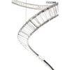Salonowa lampa wisząca Cordon MSE1501100193 Moosee LED 60W 3000K chrom