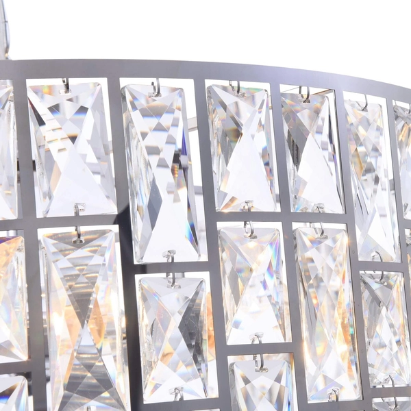 Wisząca LAMPA glamour GELID MOD184-PL-04-CH Maytoni kryształowa OPRAWA okrągły ZWIS crystals przezroczyste chrom