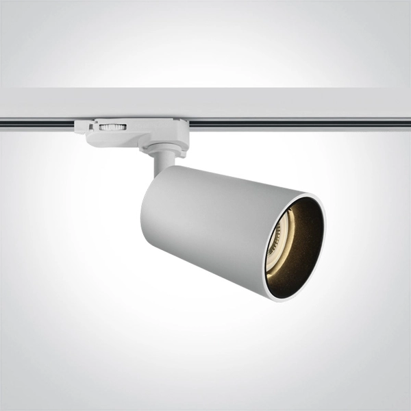 Sufitowa lampa regulowana do szyny 3-fazowej AURA MYL.00068 tuba biały