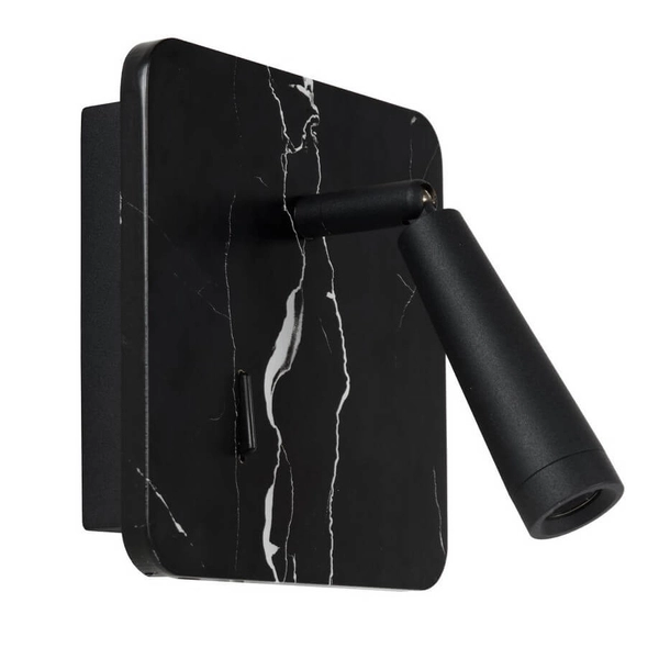 Regulowana lampa ścienna Oregon 77282/03/30 Lucide LED 3W 3000K czarna