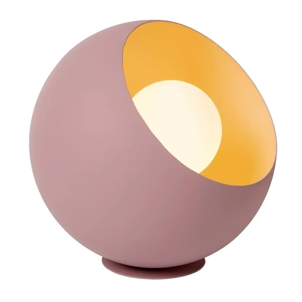 Kulista stołowa lampka Doredos 51500/20/66 Lucide metalowa różowa