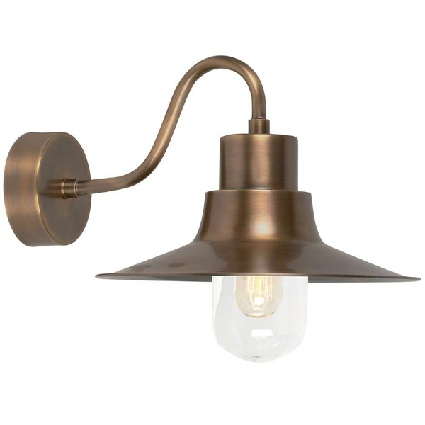 Ogrodowa LAMPA ścienna Sheldon SHELDON-V Elstead zewnętrzna OPRAWA elewacyjna metalowa outdoor IP44 patyna przezroczysta
