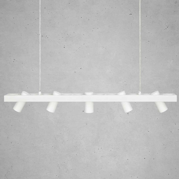 LAMPA wisząca TORINO 107783 Markslojd metalowa OPRAWA listwa zwis regulowane reflektorki białe