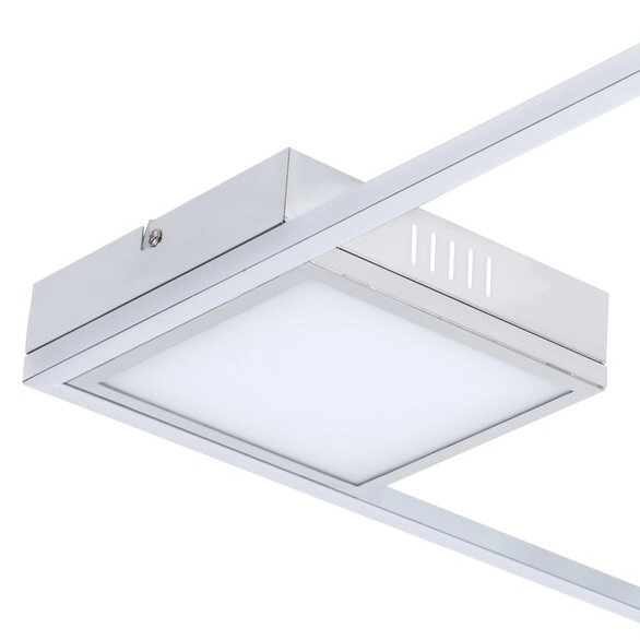 Kwadratowa LAMPA sufitowa SIRIUS 5285 Rabalux metalowy plafon LED 30W 4000K do salonu chrom