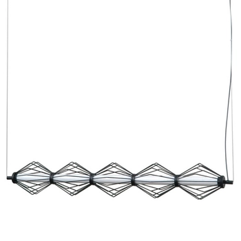 Metalowa lampa wisząca Sevil PND-34403-5-BK LED 125W 3000K czarny