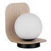 Lampka na biurko HERAS LE44296 bubble ball drewniana czarna