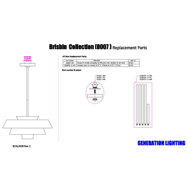 Wisząca LAMPA modernistyczna Brisbin FE-BRISBIN-PN Elstead FEISS okrągłą OPRAWA metalowy ZWIS designerski nikiel polerowany