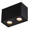 Sufitowa oprawa sypialniana BASIC SQUARE C0089 Maxlight podwójna czarna