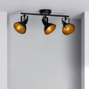 Sufitowa lampa z regulacją Retro ABR-RRO-C-3XE14 Abruzzo czarny złoty