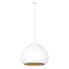 Zwisająca lampa nad stół Lava 41076 Sigma do jadalni biała złota