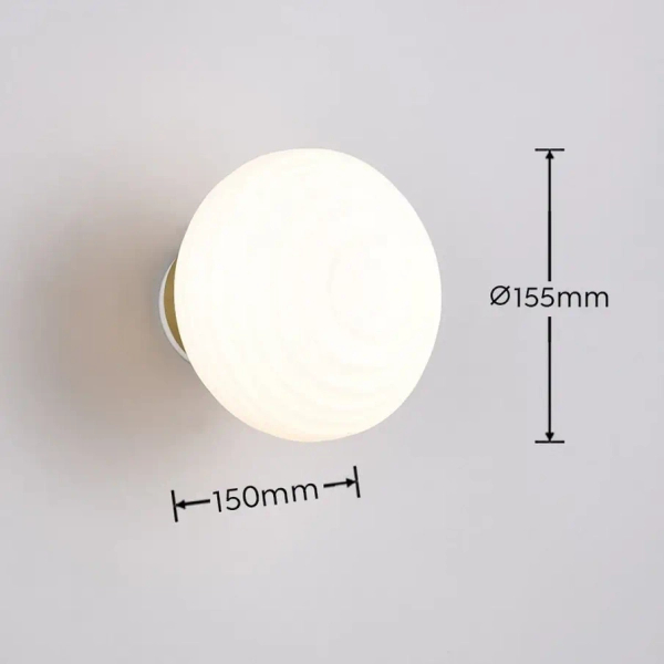 Lampa ścienna ściemnialna EARL R27771101 LED 1,5W 3000K biały mosiądz