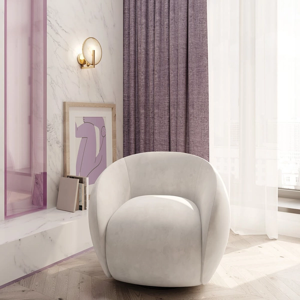 Lampa ścienna Marmo MOD099WL-01G2 kamienny dysk złoty