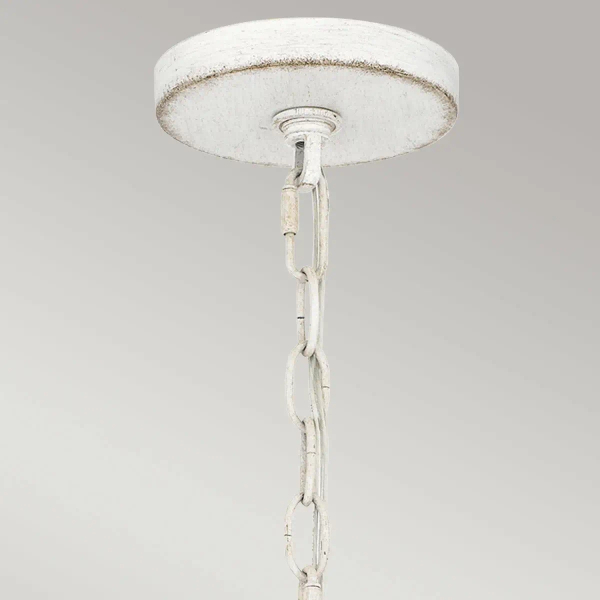 Kulista lampa wisząca Lindendale QZ-LINDENDALE-P-AWH okrągła rattan biały