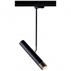 LAMPA sufitowa EIDO 0349 Amplex metalowa OPRAWA reflektorowa do systemu szynowego 3-fazowego czarny złoty