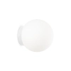 Kulista ścienna lampa Mapa biała szklana 1xE27 42W na korytarz kula ball 59815