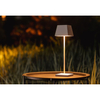 Lampa stołowa z abażurem Mahe 8397 Nowodvorski LED 2,2W 3000K IP54 na USB biała