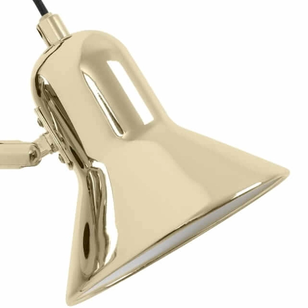 Regulowana LAMPA ścienna ASTAMA LP-1122/1W GD Light Prestige metalowa OPRAWA kinkiet okrągły na wysięgniku loft złoty