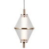 Zwieszana lampa Fuente PND-34395-3-HBR LED 45W 3000K złoty przezroczysty