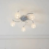 Wielopunktowa lampa sufitowa Boyer BOYER-5CH chrom przezroczysty
