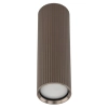 Sufitowa lampa do salonu Tune 11028 ryflowana tubka brązowy