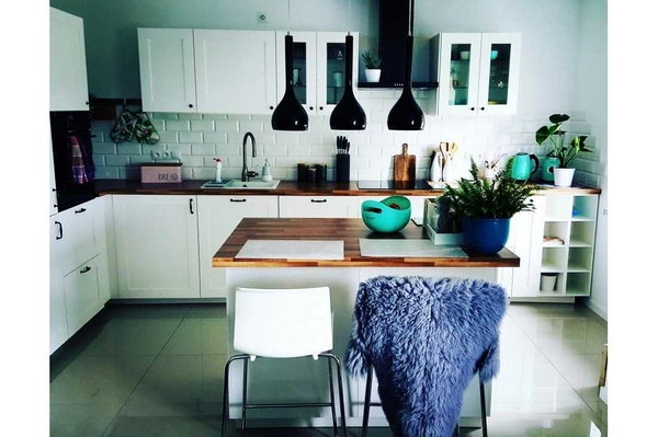 3-płomienna lampa wisząca Soul czarne łezki nad łóżko