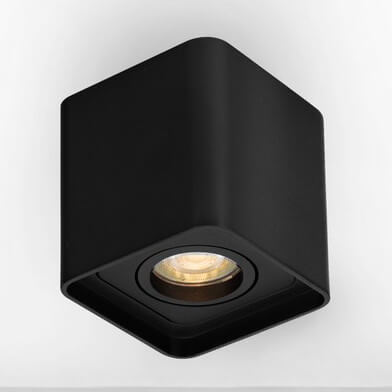 Lampa nasufitowa ESTERO LE44395 kwadrat kostka do gabinetu czarna
