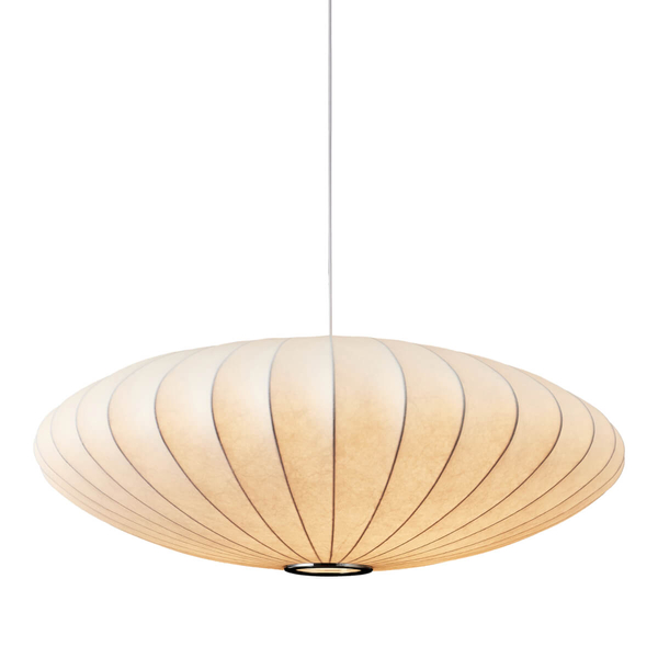 Wisząca lampa SILK ST-2328-50 Step Into Design owalna tkanina biała