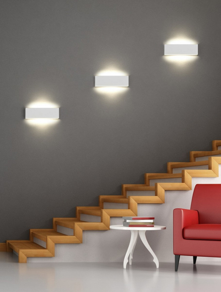 Biała lampa ścienna TERMINUS DL931225172 kinkiet LED 12W 3000K do holu