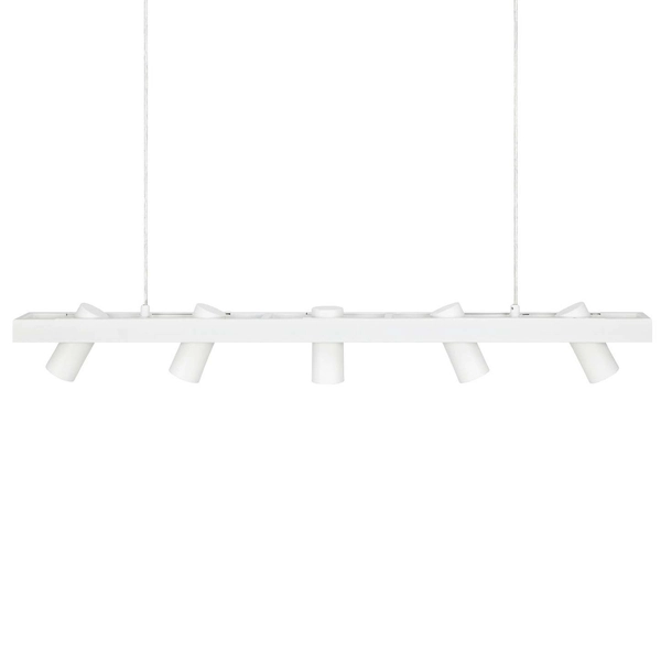 LAMPA wisząca TORINO 107783 Markslojd metalowa OPRAWA listwa zwis regulowane reflektorki białe