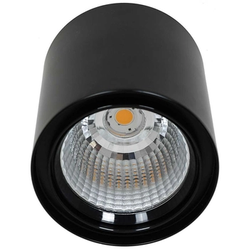 Downlight LAMPA sufitowa LUNA WG-706R/BK-WW/70 Italux metalowa OPRAWA spot LED 40W 3000K tuba czarna