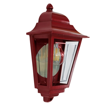 Naścienna latarenka Deco DECO-LANE7-RED Elstead IP44 zewnętrzna czerwona