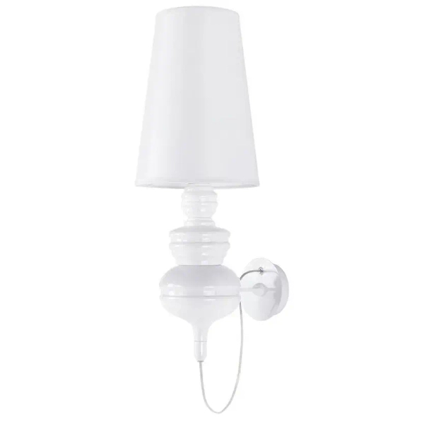Lampa ścienna QUEEN WALL 18 1018W1.WHITE abażur biała Outlet
