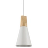 Lampa wisząca Bicones P359-PL-01-W Maytoni stożkowa drewno biała