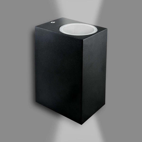 Elewacyjna LAMPA ścienna BOSTON 303332 Polux kostka OPRAWA ogrodowa zewnętrzny KINKIET na taras IP44 outdoor czarny