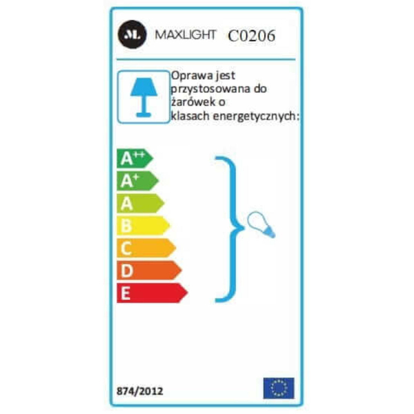 Plafon LAMPA sufitowa MONACO C0206 Maxlight kryształowa OPRAWA glamour crystal plafoniera złota przezroczysta