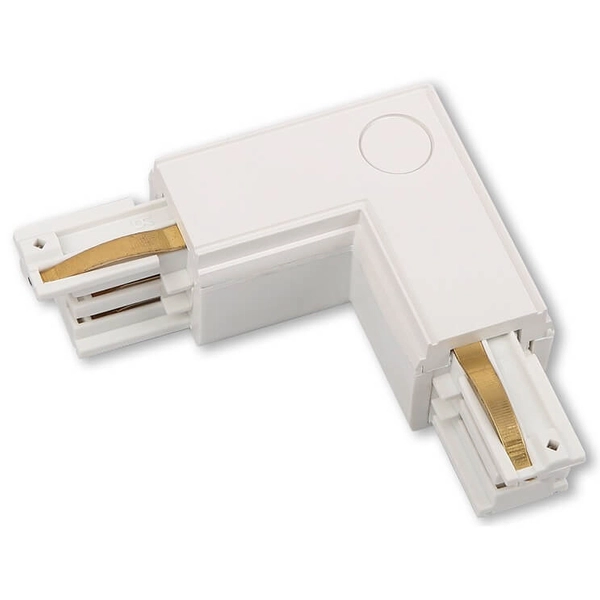Łącznik lewy w literę L do szyn 3-fazowych MHT1-L/L-WH TRACK Maxlight biały