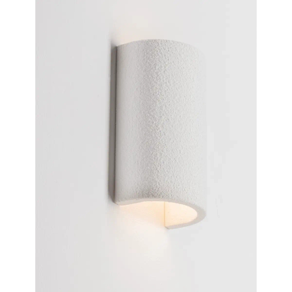 Gipsowa lampa ścienna BARENZO LE45579 do salonu biała