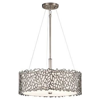 Okrągła lampa wisząca Silver Coral KL-SILVER-CORAL-P-A Kichler srebrny