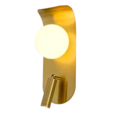 Lampa ścienna do holu Pati CGPATI-BRASS-1 Copel LED 5W 3000K bubble mosiądz biały