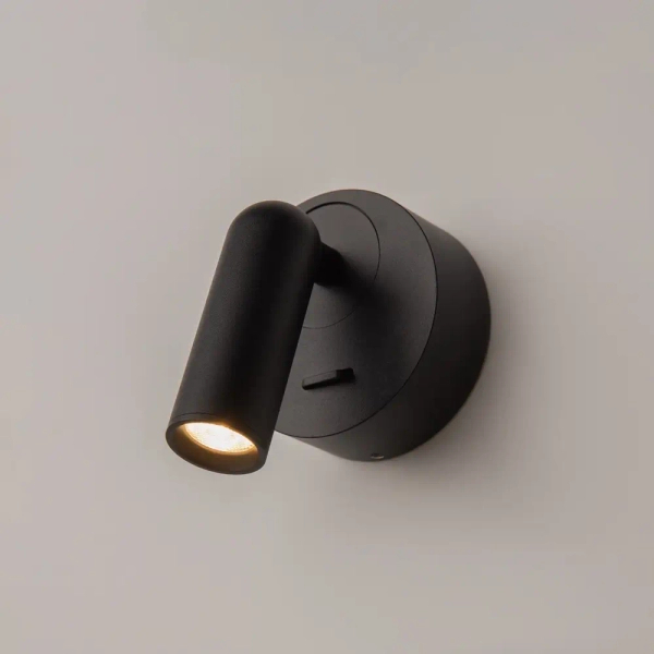 Metalowy kinkiet regulowany Mirax C038WL-L3B3K LED 3W 3000K czarny