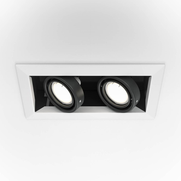 Podwójna lampa sufitowa Metal Modern DL008-2-02-W biała