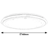 Plafon LAMPA sufitowa LEONIE 1510 Rabalux okrągła OPRAWA z efektem gwiazd LED 24W 3000-6500K z pilotem biała