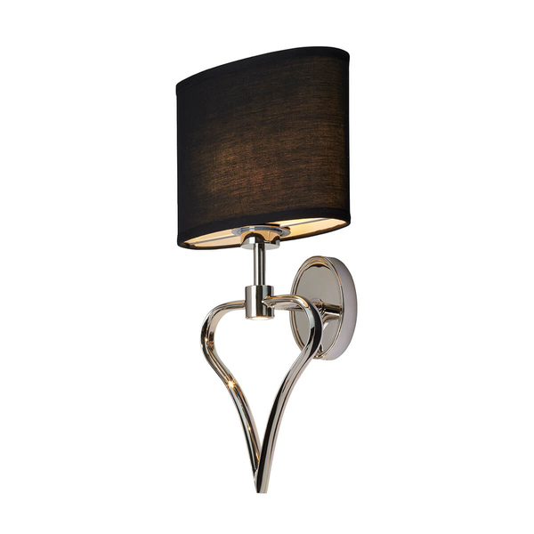 Abażurowy kinkiet ścienny Falmouth BATH-FALMOUTH-PC LED 4W Elstead IP44 chrom czarny